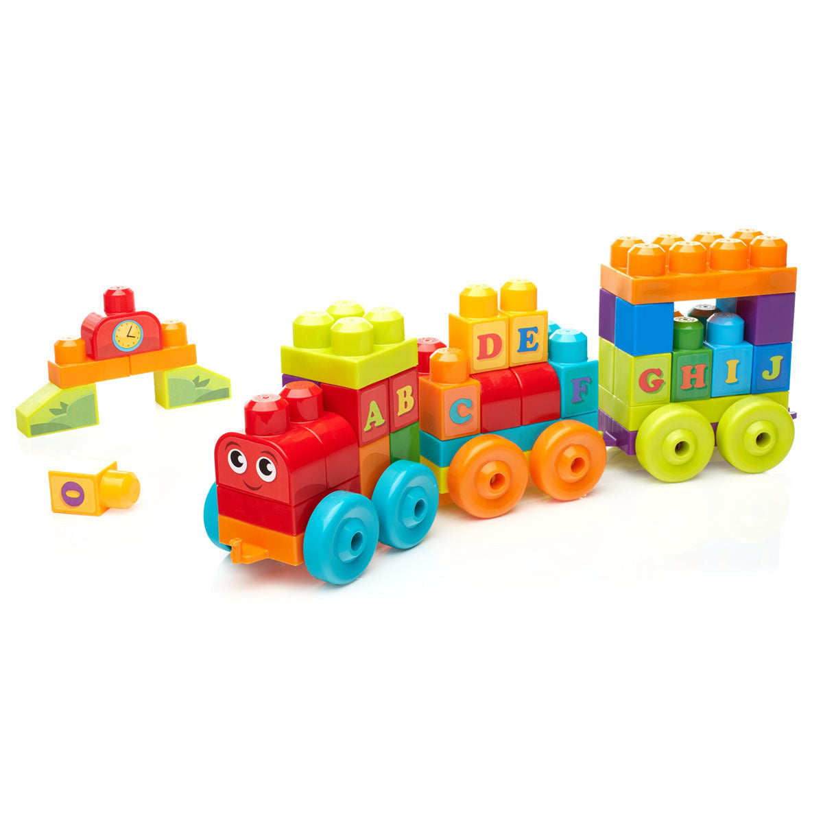 Mega Bloks First Builders Abc Learning Train Building Set