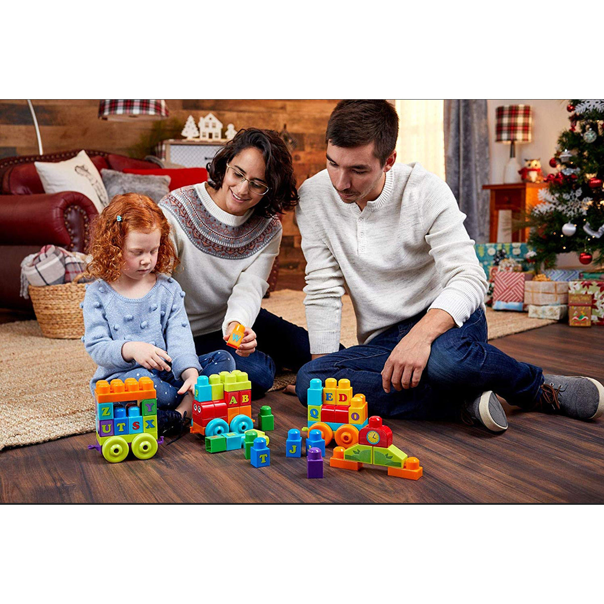 Mega Bloks First Builders Abc Learning Train Building Set