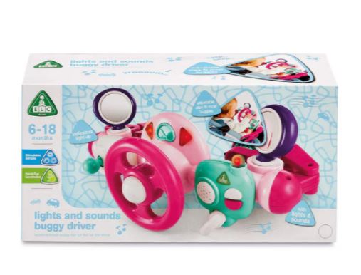 Early Learning Centre Little Senses Lights & Sounds Buggy Driver (Pink)