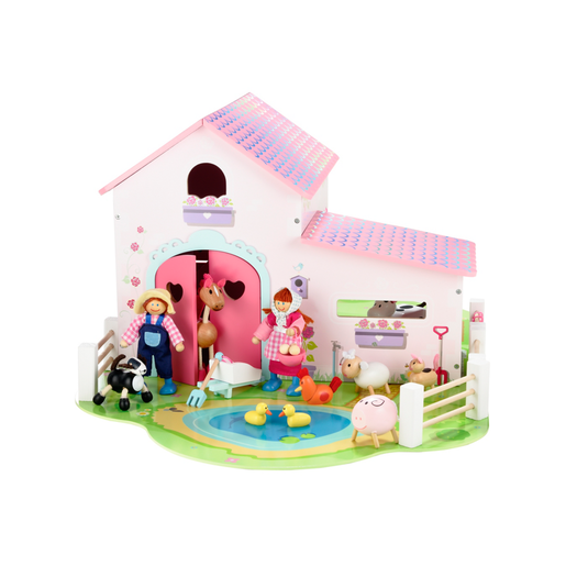 Early Learning Centre Rosebud Wooden Farm Set