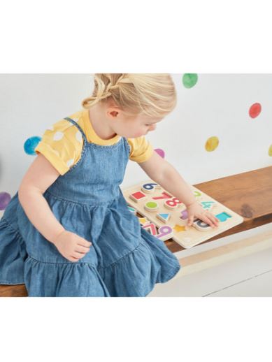 Early Learning Centre Wooden Shape & Number Puzzle