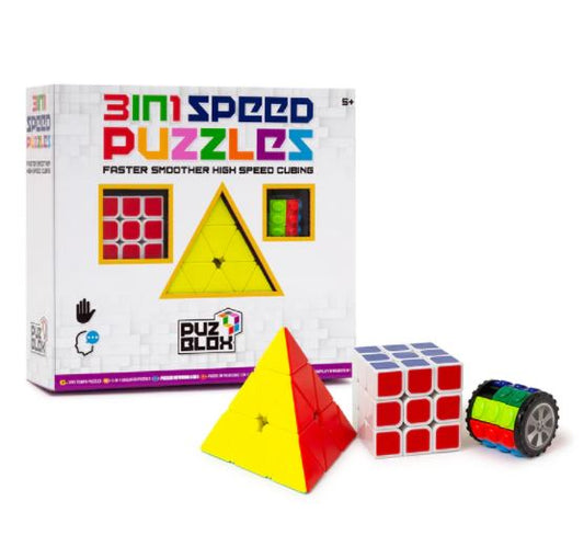 Puz Blox 3-In-1 Speed Puzzles-3 Pack