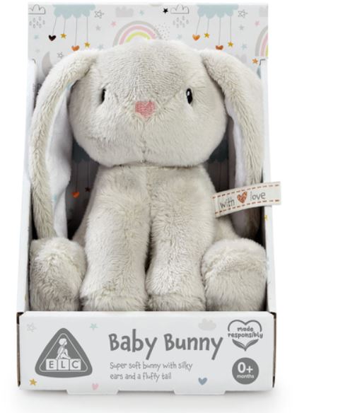 Early Learning Centre Grey Baby Bunny Soft Toy