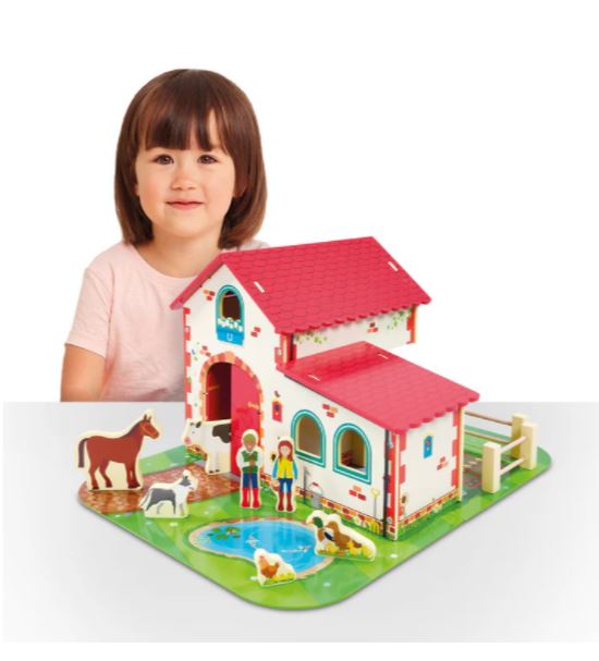 Early Learning Centre Wooden Farm Playset