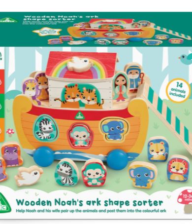 Early Learning Centre Wooden Noah'S Shape Sorter