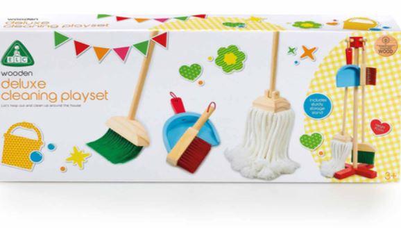 Early Learning Centre Wooden Deluxe Cleaning Playset
