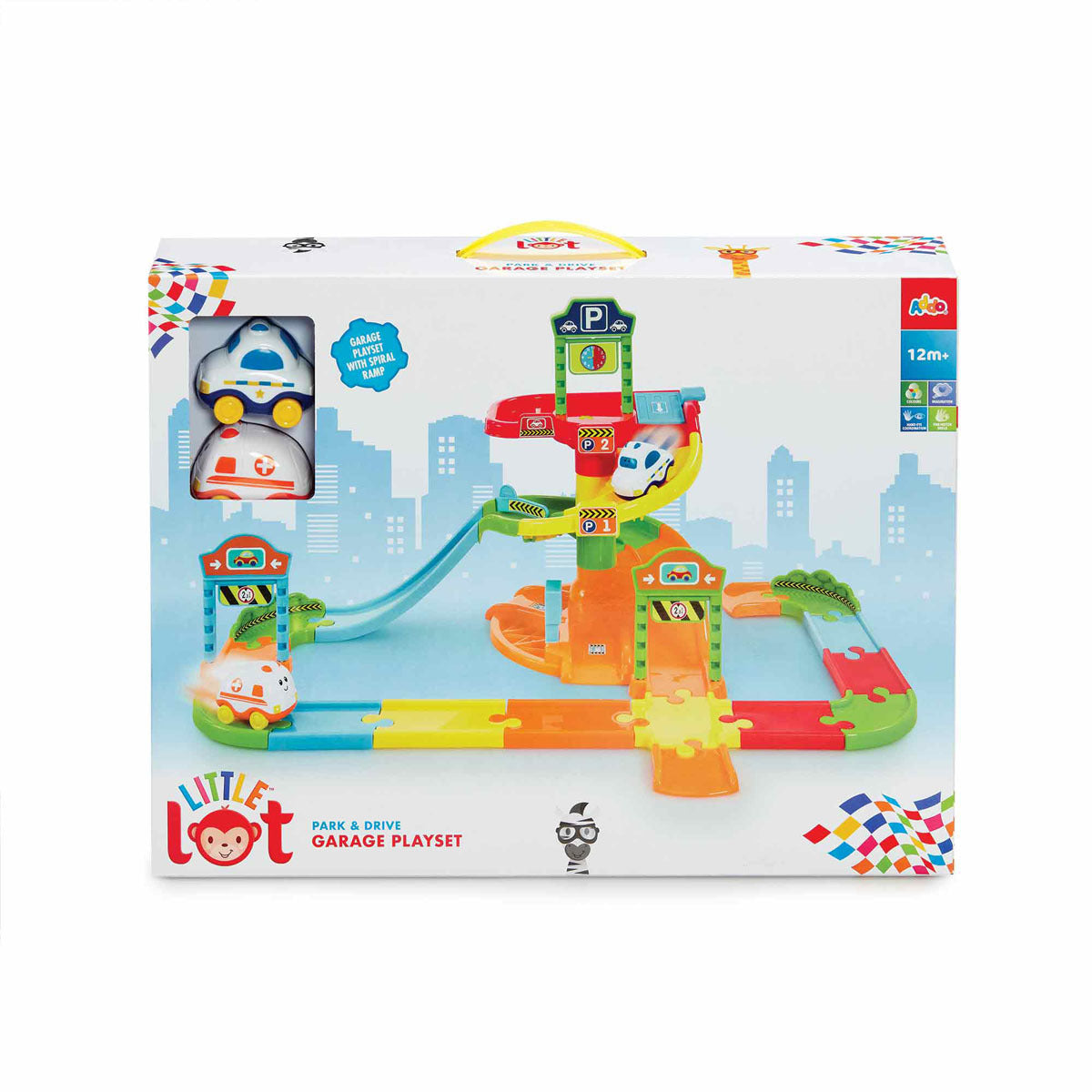 Little Lot Park and Drive Garage Playset