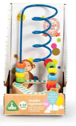 Early Learning Centre Wooden Highchair Bead Maze