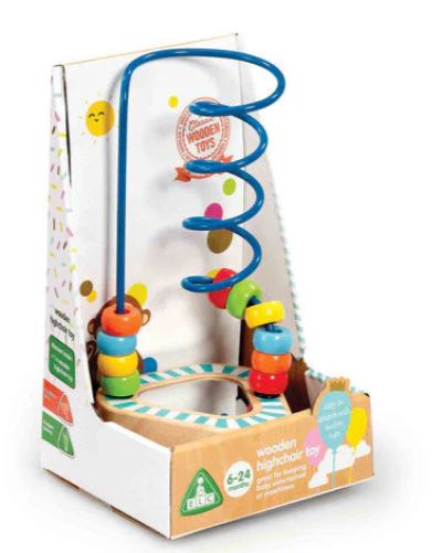 Early Learning Centre Wooden Highchair Bead Maze