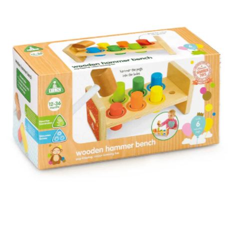 Early Learning Centre Wooden Hammer Bench