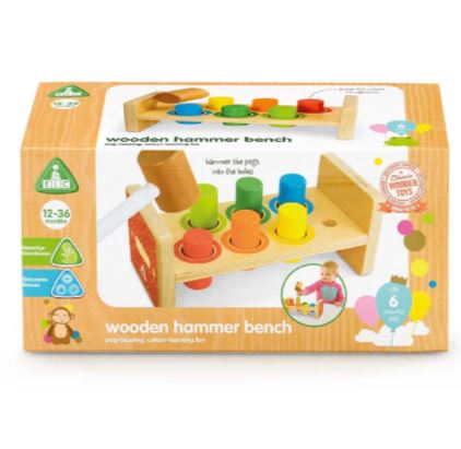 Early Learning Centre Wooden Hammer Bench