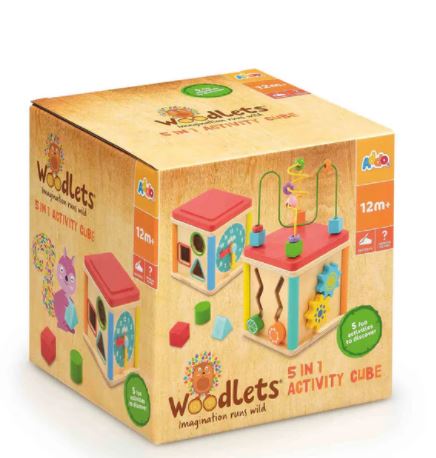 Woodlets 5 In 1 Activity Cube