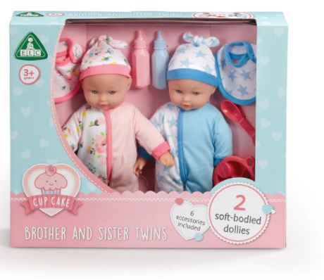 Early Learning Centre Cupcake Brother And Sister Twin Dolls V2