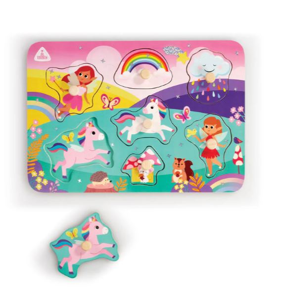 Early Learning Centre Wooden Unicorn Peg Puzzle