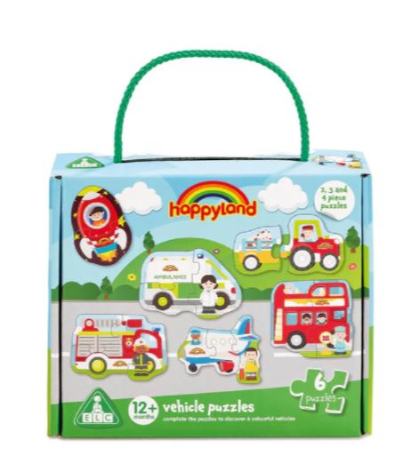 Early Learning Centre Happyland Vehicle 6 In 1 Jigsaw Puzzle