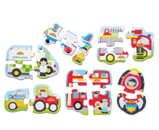 Early Learning Centre Happyland Vehicle 6 In 1 Jigsaw Puzzle