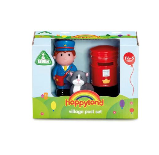 Early Learning Centre Happyland Village Post Box And Figure Set