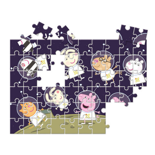 Peppa Pig Double Face Supercolor Puzzle-60 Pieces