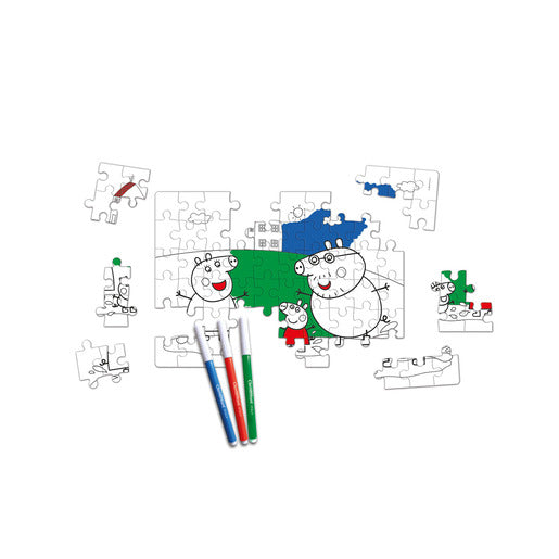 Peppa Pig Double Face Supercolor Puzzle-60 Pieces