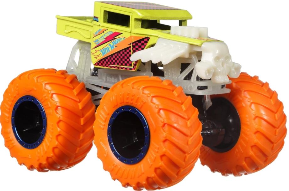 Hot Wheels Monster Trucks Glow In The Dark 1:64 Scale Die-Cast Assortment