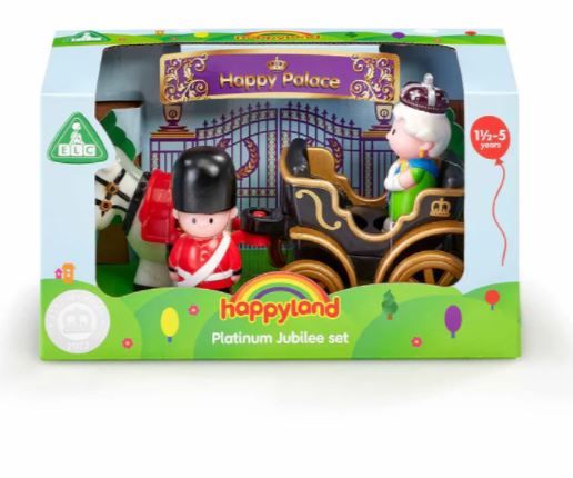 Early Learning Centre Happyland Platinum Jubilee Carriage And Queen Figure Set