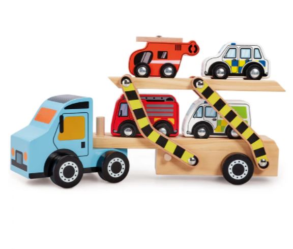 Early Learning Centre Wooden Emergency Car Transporter