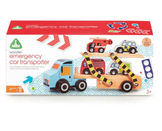 Early Learning Centre Wooden Emergency Car Transporter