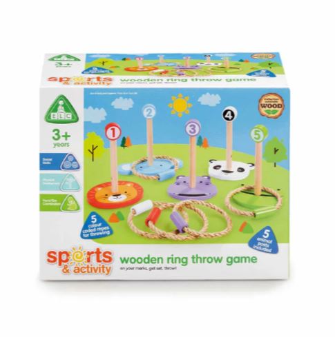 Early Learning Centre Wooden Ring Throw Set