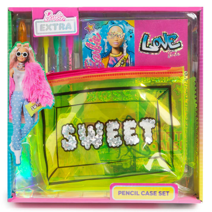 Barbie Extra Pencil Case Set