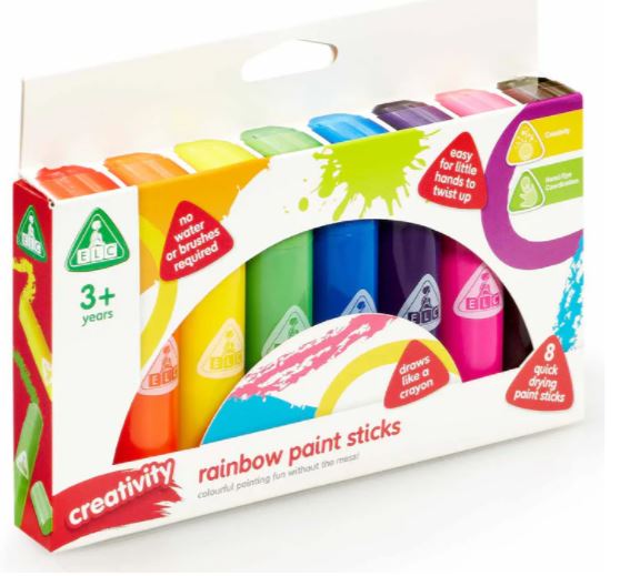 Early Learning Centre Rainbow Paint Sticks 8 Pack