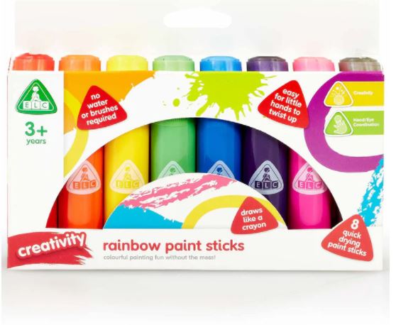 Early Learning Centre Rainbow Paint Sticks 8 Pack