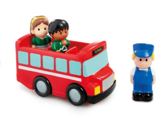 Early Learning Centre Happyland School Bus With Driver And Children Figures