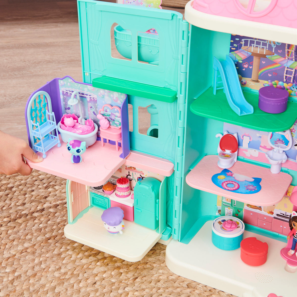 Gabby'S Dollhouse Delux Room Mercat Primp And Pamper Bathroom