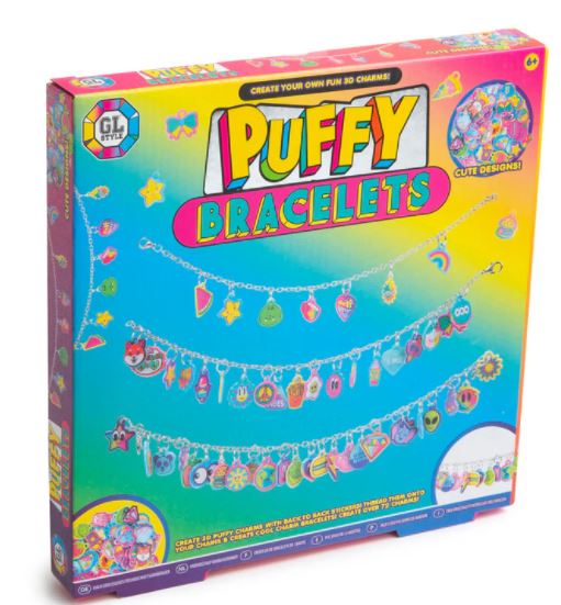 Create Your Own Puffy Charms Bracelet Set