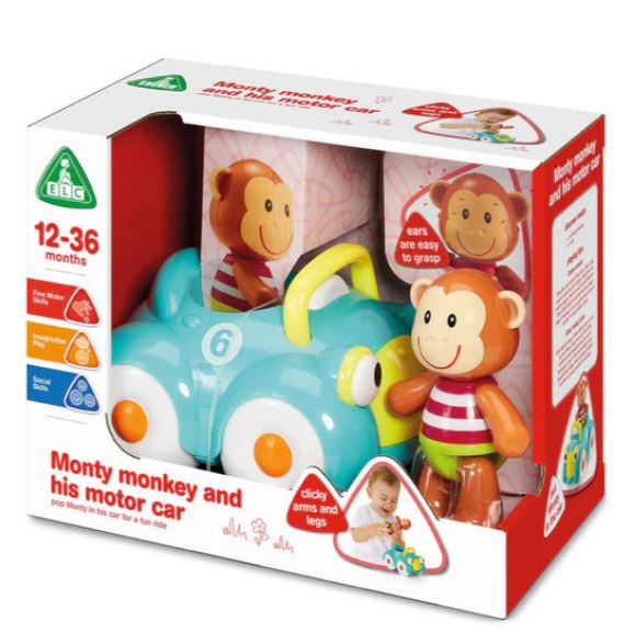 Early Learning Centre Monty Monkey And His Motor Car