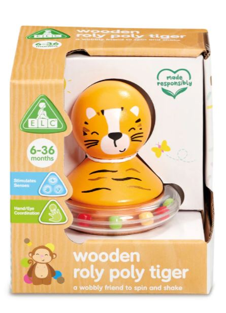 Early Learning Centre Wooden Roly Poly Tiger