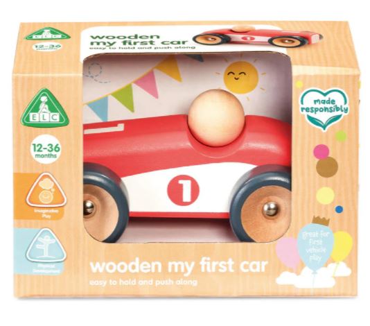 Early Learning Centre My First Wooden Red Car