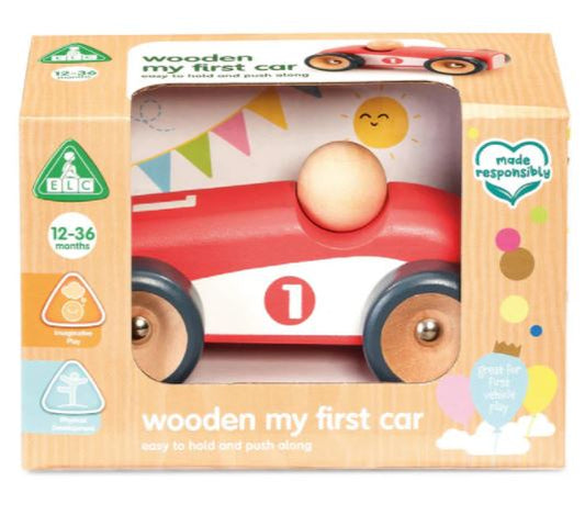 Early Learning Centre My First Wooden Red Car