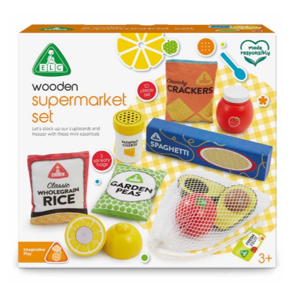 Early Learning Centre Wooden Supermarket Food Set