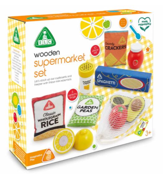 Early Learning Centre Wooden Supermarket Food Set