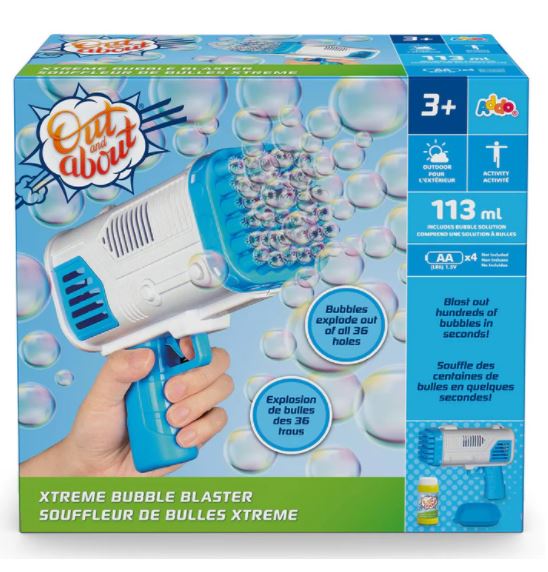 Out And About Bubble Xtreme Blaster Blue