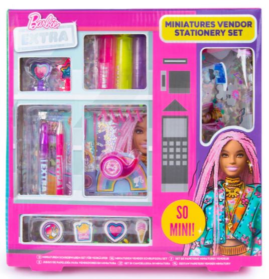 Barbie Mini Vending Stationery Set