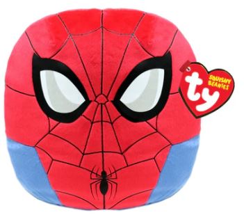 Ty Marvel Avengers Spiderman Squish-A-Boo 10 Inch Beanie Soft Plush Toy