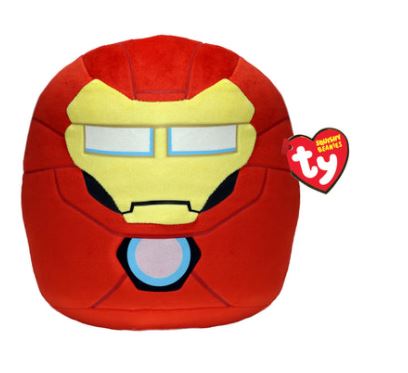 Ty Iron Man Marvel Avengers Squish-A-Boo 14 Inch Beanie Soft Plush Toy