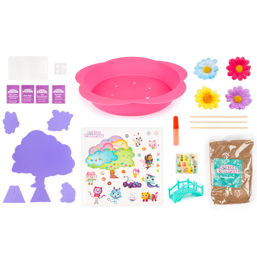 Gabby'S Doll House Kitty Fairy Garden Set