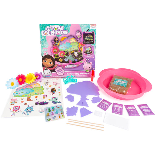Gabby'S Doll House Kitty Fairy Garden Set