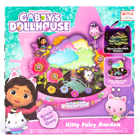 Gabby'S Doll House Kitty Fairy Garden Set