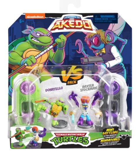 Akedo Teenage Mutant Ninja Turtles S1 Versus Pack-Donatello Vs Baxter Stockman