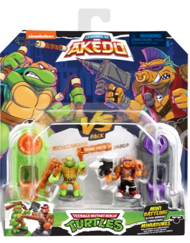 Akedo Teenage Mutant Ninja Turtles S1 Versus Pack - Michelangelo Vs Bebop