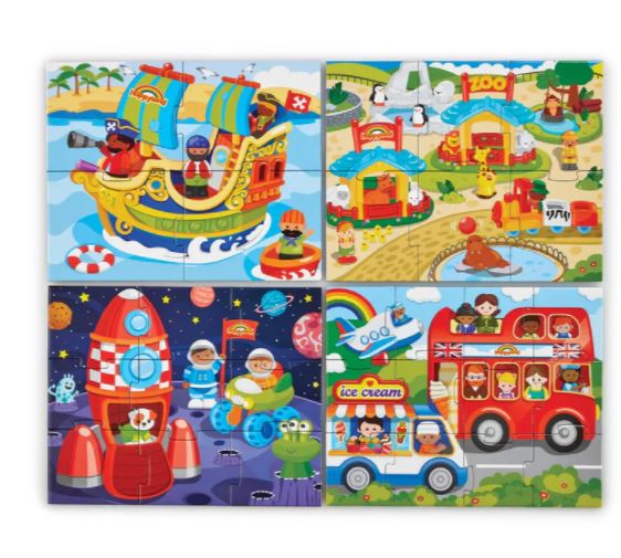Early Learning Centre Happyland 4 In 1 Puzzles